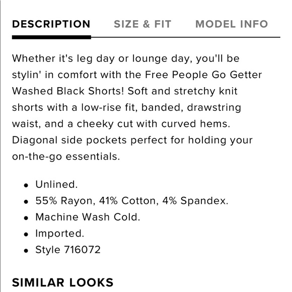 NWOT Free people shorts - Picture 7 of 10